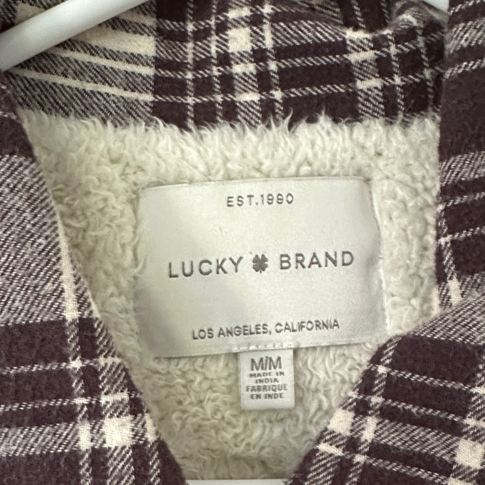 Lucky Brand Plaid Button-Up shirt jacket - Picture 2 of 4